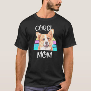Camiseta Orgullosa Mamá Corgi Raza De Perro Galés Retro Pun