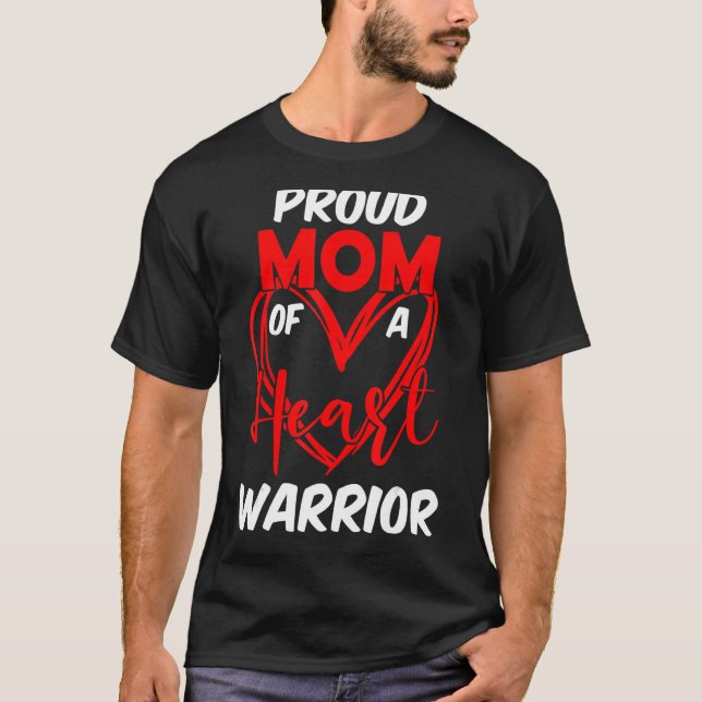 Camiseta Orgullosa mamá de conciencia de un guerrero del co (Anverso)