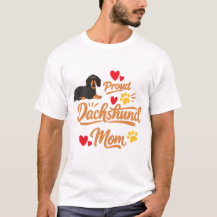 Camiseta Orgullosa Mamá de Dachshund Regalo de Perrito Wien