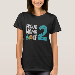 Camiseta Orgullosa mamá de dos