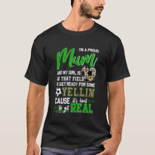 Camiseta Orgullosa Mamá de fútbol de familia coincidente