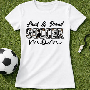 Camiseta Orgullosa Mamá de Fútbol en Voz Alta