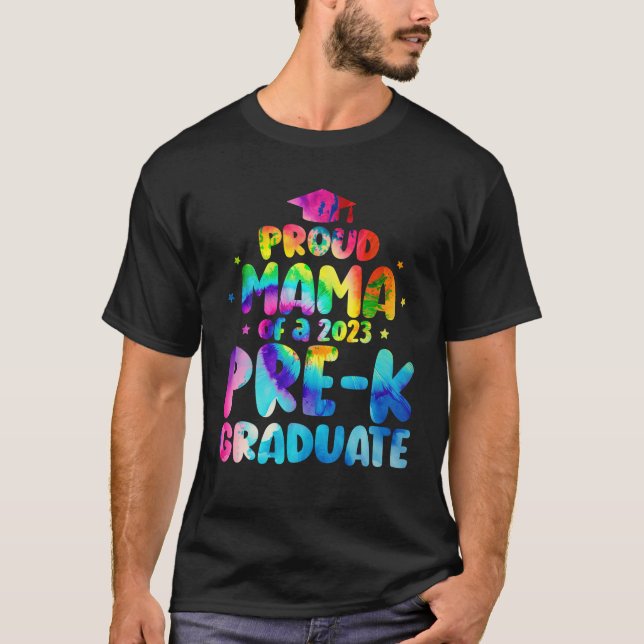 Camiseta Orgullosa mamá de graduado preescolar 2023 (Anverso)