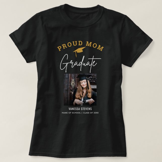 Camiseta Orgullosa mamá de la foto del graduado