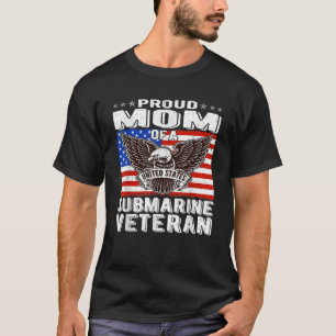 Camiseta Orgullosa Mamá De La Veterana Submarina Estadounid