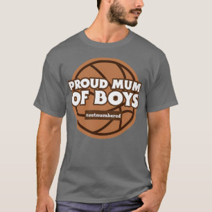 Camiseta Orgullosa Mamá De Los Niños El Baloncesto Supera E