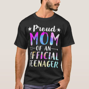 Camiseta Orgullosa Mamá De Un Adolescente Oficial Cumpleaño