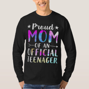 Camiseta Orgullosa Mamá De Un Adolescente Oficial Cumpleaño