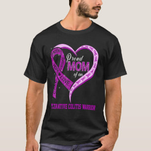 Camiseta Orgullosa Mamá De Un Cinta Ulceradora De Guerrero 