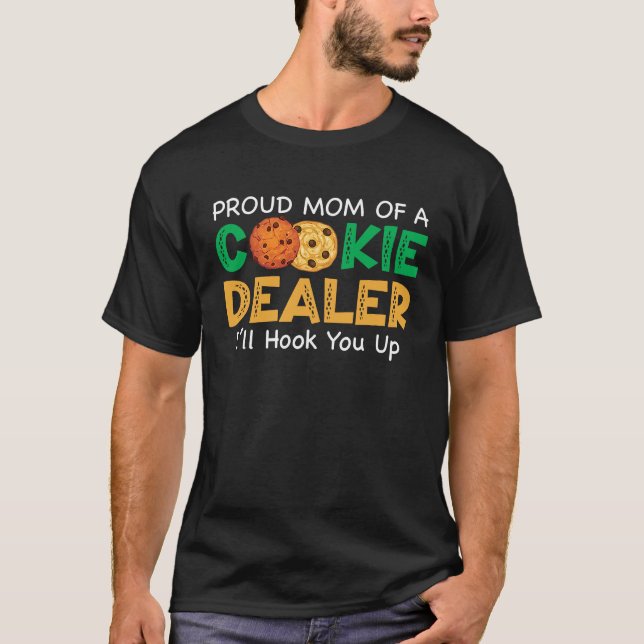 Camiseta Orgullosa Mamá de un concesionario de cookies Iu20 (Anverso)