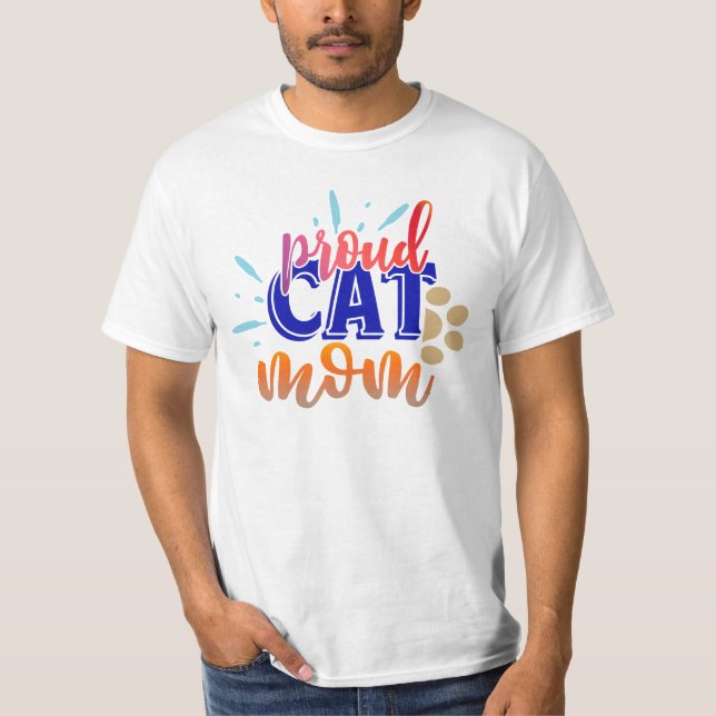 Camiseta Orgullosa mamá de un gato (Anverso)