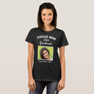 Camiseta Orgullosa Mamá de un Graduado 2 marcos de fotos
