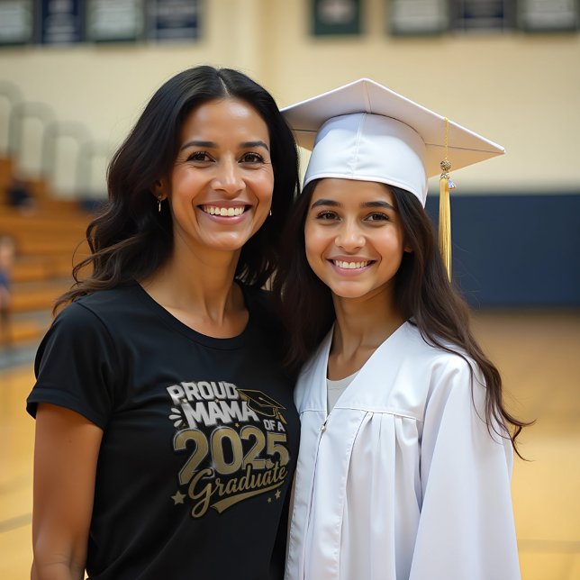 Camiseta Orgullosa mamá de un graduado de 2025 (Proud Mama of a 2025 Graduate T-Shirt, Graduation Gift, Mother's Day Tee, Unisex Graduation Apparel,)
