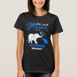 Camiseta Orgullosa Mamá De Un Guerrero De Alopecia