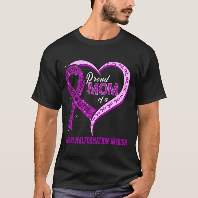 Camiseta Orgullosa Mamá De Un Guerrero De La Malformación D (Anverso)