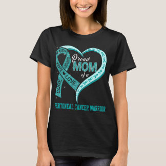 Camiseta Orgullosa Mamá De Un Guerrero Del Cáncer Peritonea