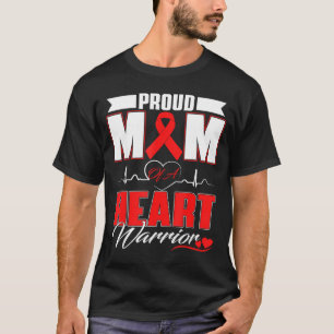Camiseta Orgullosa Mamá De Un Guerrero Del Corazón Concienc