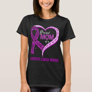 Camiseta Orgullosa Mamá De Un Guerrero Pancreático Del Cánc