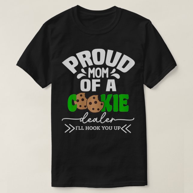 Camiseta Orgullosa Mamá De Un Líder De Tropas De Chicas De  (Diseño del anverso)