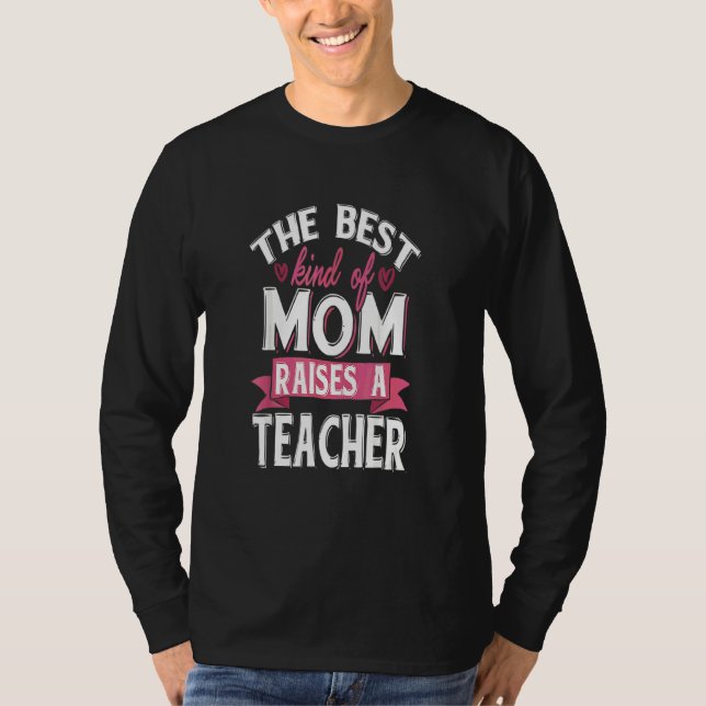 Camiseta Orgullosa Mamá De Un Profesor (Anverso)