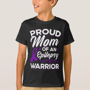 Camiseta Orgullosa Mamá De Una Epilepsia De Guerrero Epilep