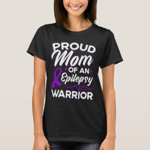 Camiseta Orgullosa Mamá De Una Epilepsia De Guerrero Epilep