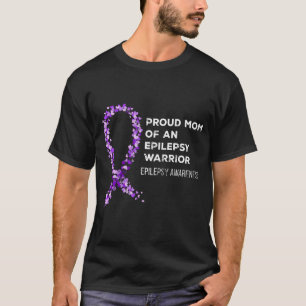 Camiseta Orgullosa Mamá De Una Epilepsia De Guerrero Epilep