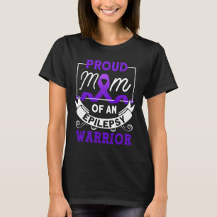 Camiseta Orgullosa Mamá De Una Epilepsia De Guerrero Epilep