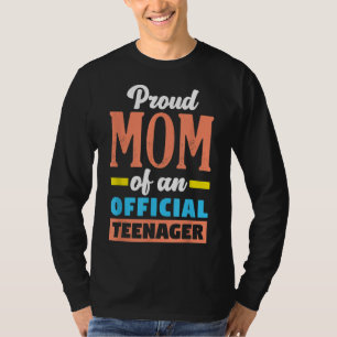 Camiseta Orgullosa Mamá De Una Estafa Oficial 13 Años 13