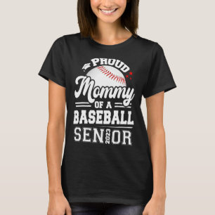 Camiseta Orgullosa Mamá De Una Graduación Superior De Béisb