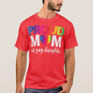 Camiseta Orgullosa Mamá De Una Hija Gay Derechos Lgbt Rainb