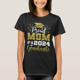 Camiseta Orgullosa Mamá Del Colegio Universitario De Gradua