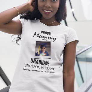 Camiseta Orgullosa Mamá Del Graduado Personalizado   Foto