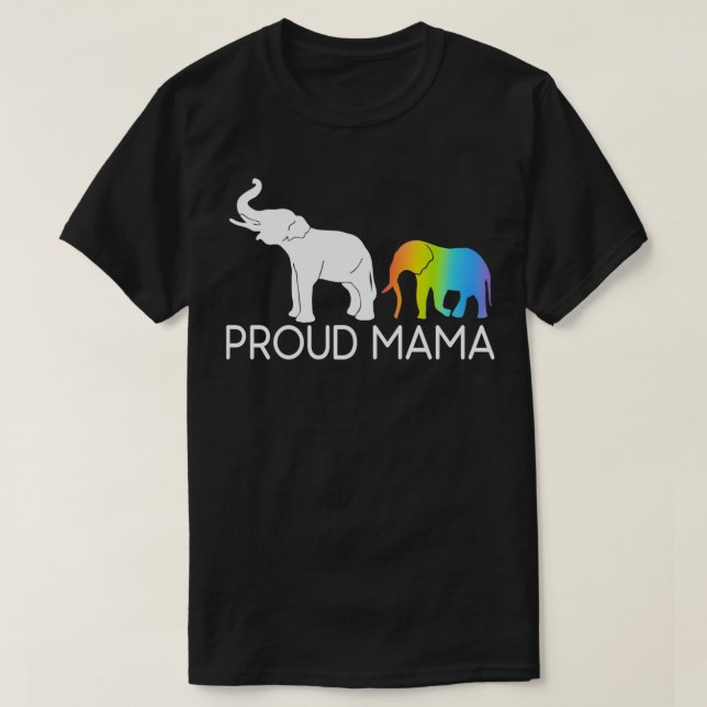 Camiseta Orgullosa mamá Elephant Mamá Nueva Elefante Lover (Diseño del anverso)