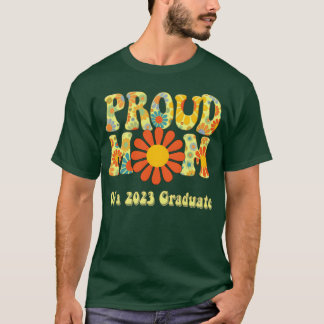 Camiseta Orgullosa Mamá Graduada 2023 Flor 70S Amiga Bohemi