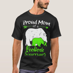 Camiseta Orgullosa mamá, guerrera de la escoliosis