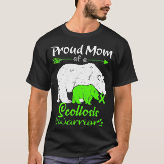 Camiseta Orgullosa mamá, guerrera de la escoliosis