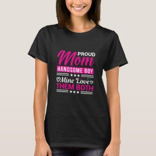 Camiseta Orgullosa Mamá Hermoso Niño Amor Familia Cita