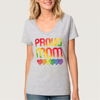 Camiseta Orgullosa mamá LGBTQ Orgullo gay Mes Bandera Arcoi