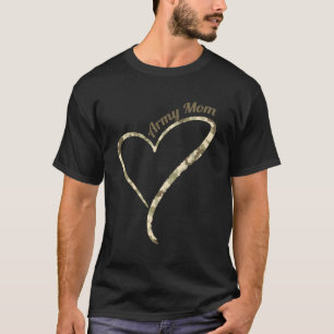 Camiseta Orgullosa Mamá Militar Del Ejército Camo Sweat-Shi