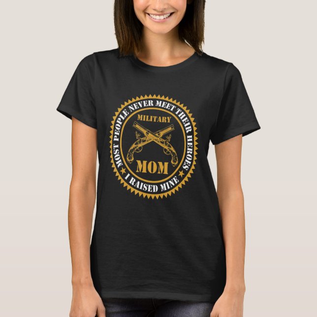 Camiseta Orgullosa mamá militar héroe mamá (Anverso)