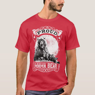 Camiseta Orgullosa mamá oso madre vieja Ilustracion