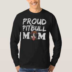 Camiseta Orgullosa Mamá Pitbull, Funny Pit Bull Mamá Relaja