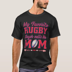Camiseta Orgullosa Mamá Rugby Mamá Mi Cal Favorito De Los J