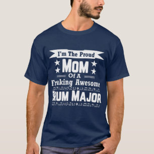 Camiseta Orgullosa mamá tambor, gran banda de marcha
