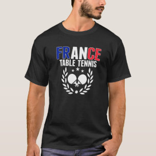 Camiseta Orgullosa mesa de Francia Tenis Francés Apoyo a Pi