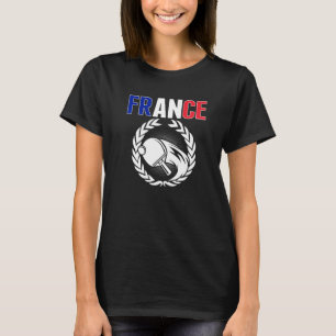 Camiseta Orgullosa mesa de Francia Tenis Francés Apoyo a Pi