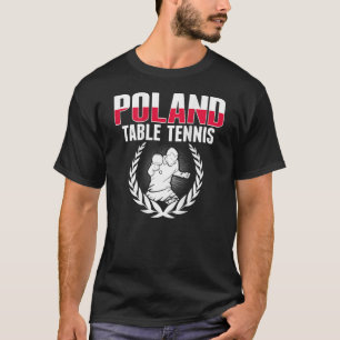 Camiseta Orgullosa mesa de Polonia Tenis Polaco apoyo a Pin