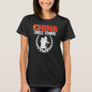 Camiseta Orgullosa mesa de tenis de China  Soporte de Ping 