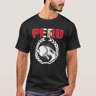 Camiseta Orgullosa mesa de tenis de Perú partidaria del pi